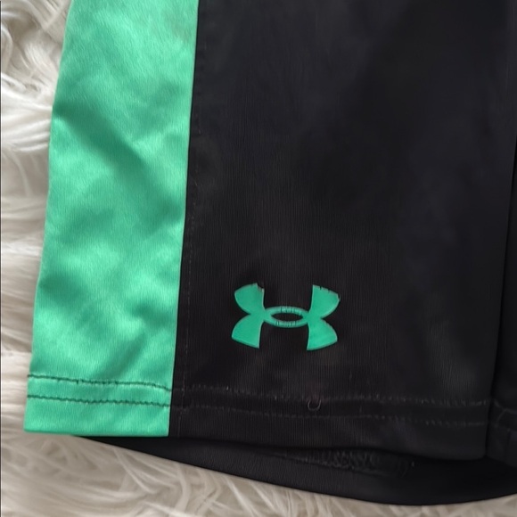 Under Armour Black Shorts with Green Accents - Picture 2 of 4